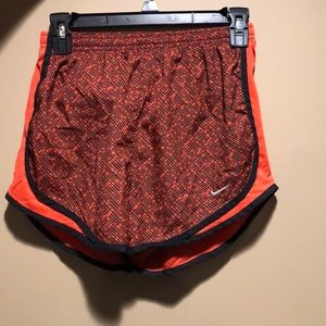Red and Black Patterned Nike Dri-Fit Shorts